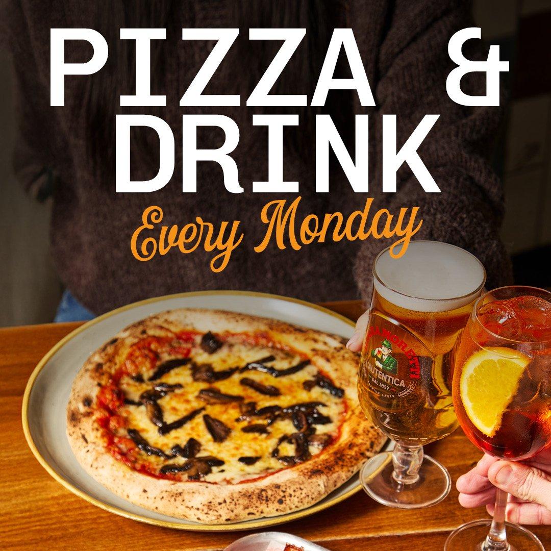 Pizza & Drink at Social Pub & Kitchen