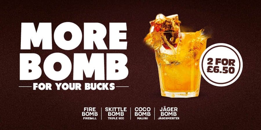 2 bombs for £6.50