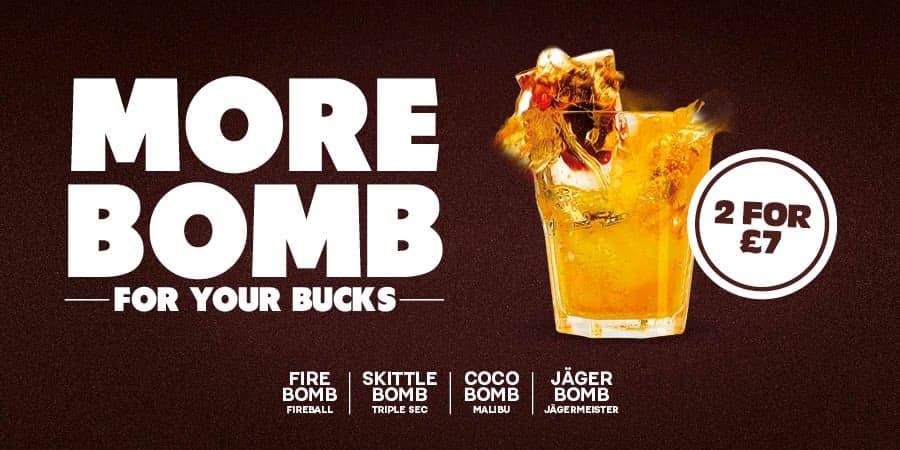 2 for £7 bombs