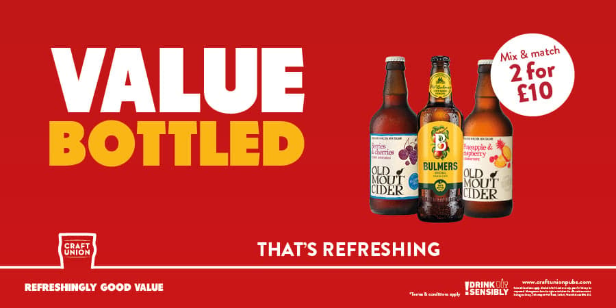 Cider offers at Craft Union
