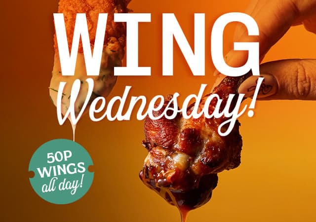 Wing Wednesday | 50p wings every Wednesday