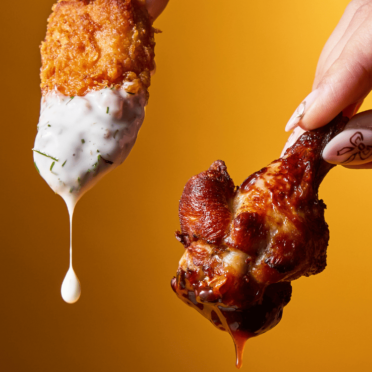 Chicken wing options at Walkabout
