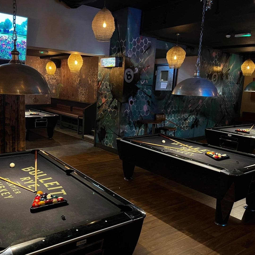 Pool tables at Felsons