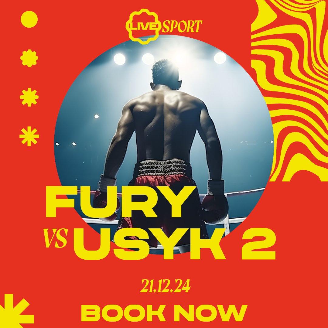 Fury vs Usyk 2 - Book Now