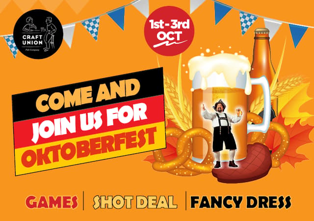 Oktoberfest 2021 in your local area at Craft Union