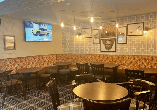 The Brown Cow - Customer booths