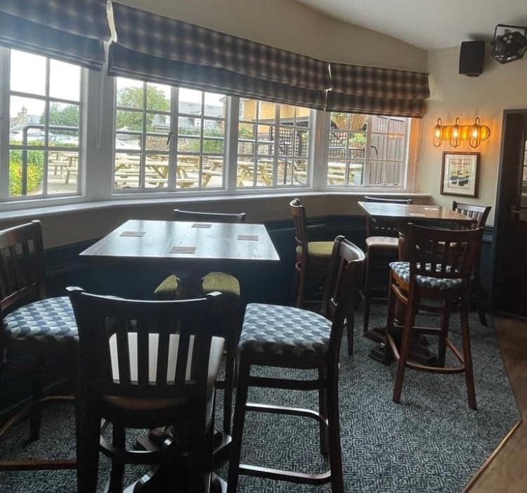 Black Bull Inn - Tables and chairs with a view