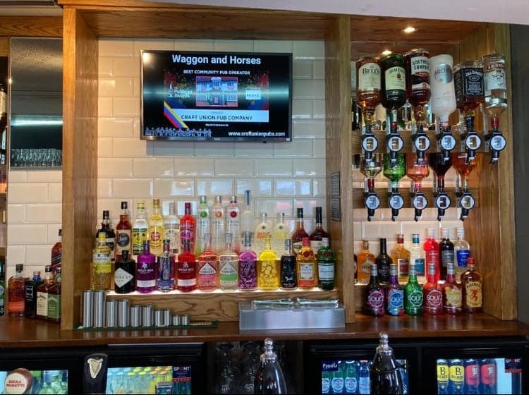 Waggon and Horses - Back bar