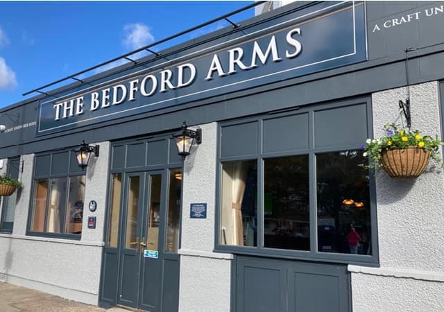 Bedford Arms outside pub