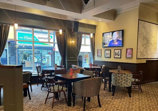 Pub inside with TV
