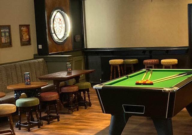 Pool Table and Darts Board