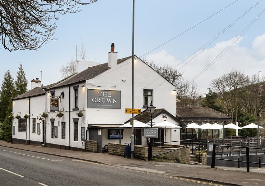 Outside the pub