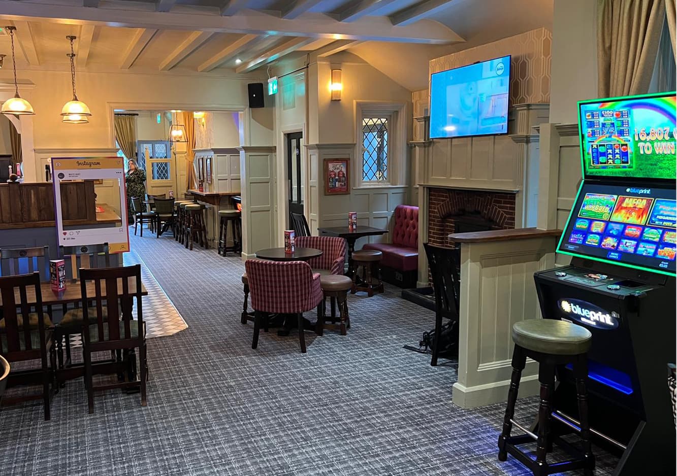 Inside the pub