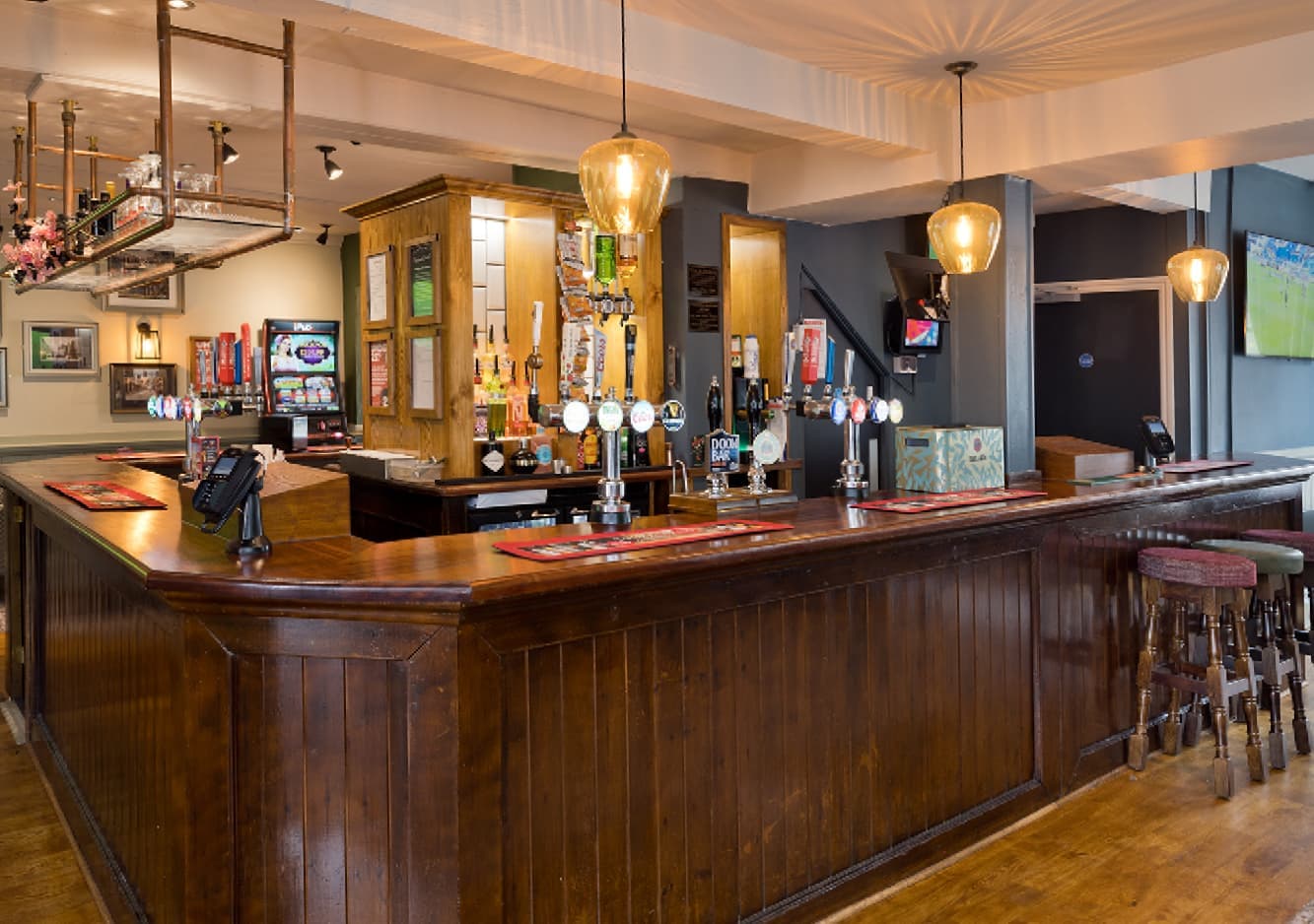 The bar area