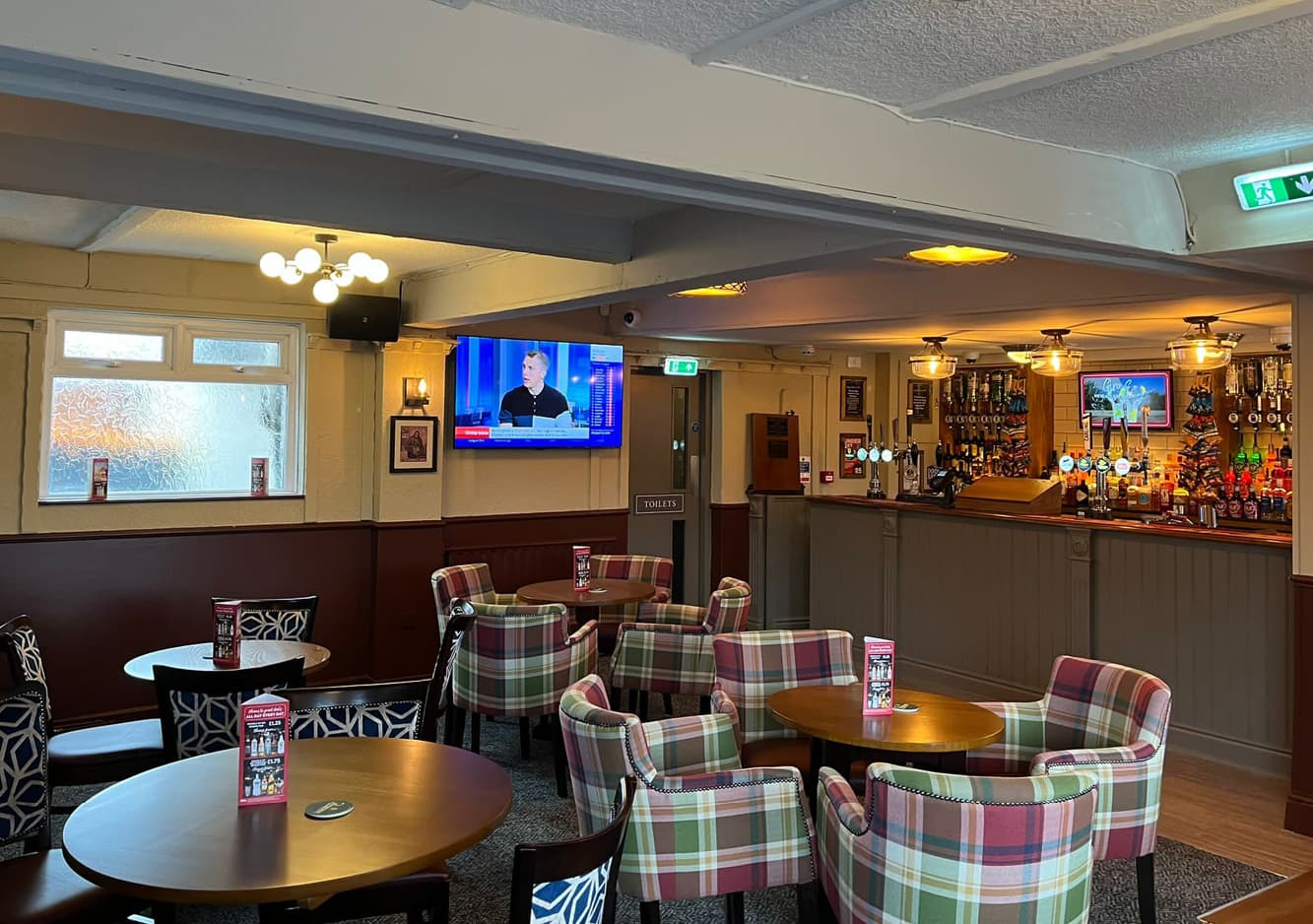 the inside of the Britannia pub