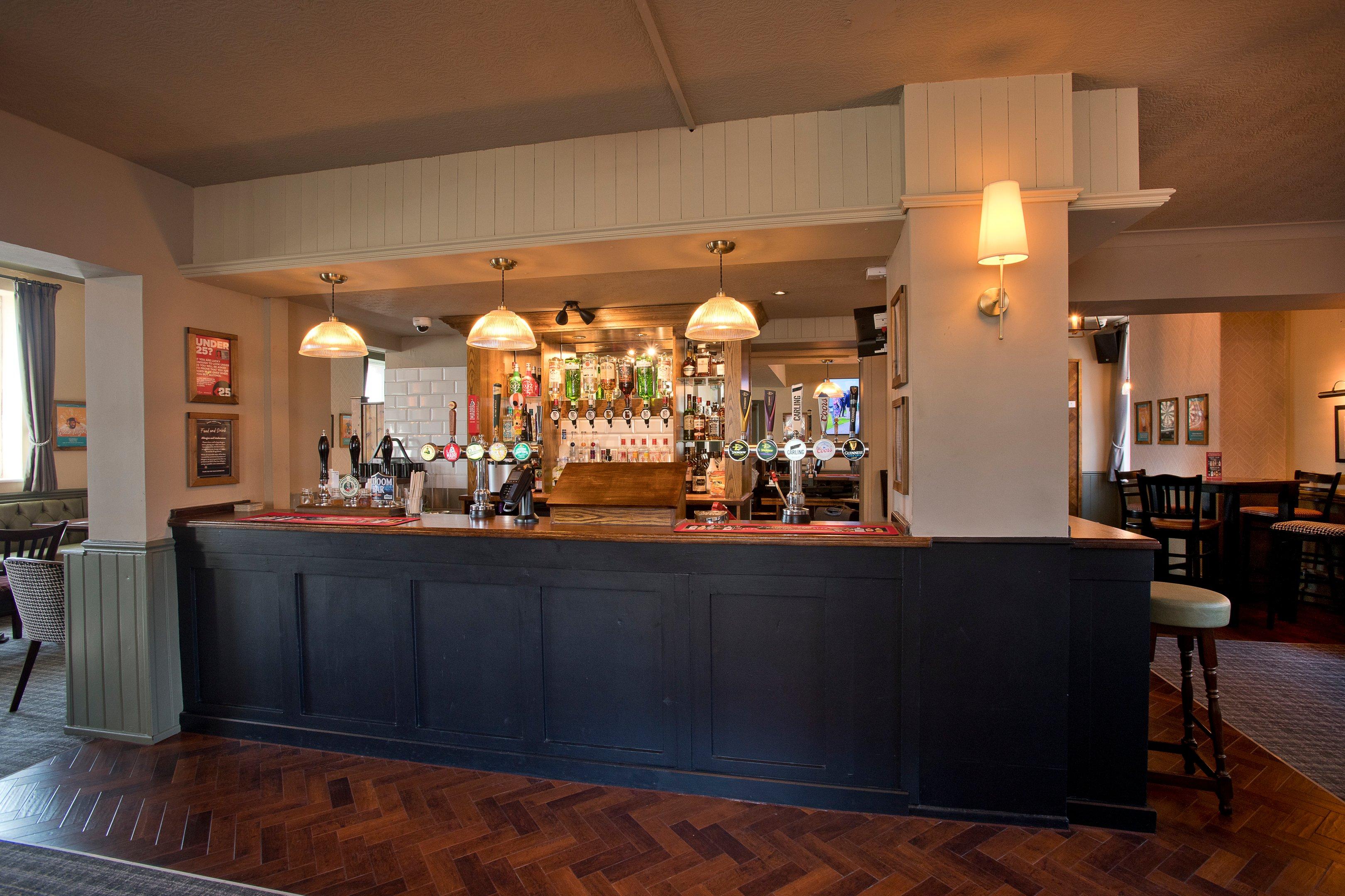 Bar area at the British Oak