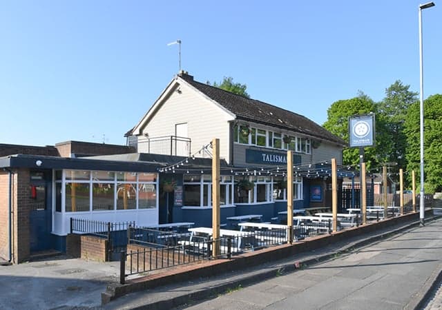 Talisman Tunstall Outside the pub