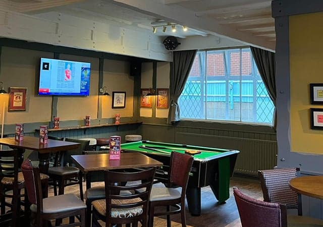 Pool Table and TV