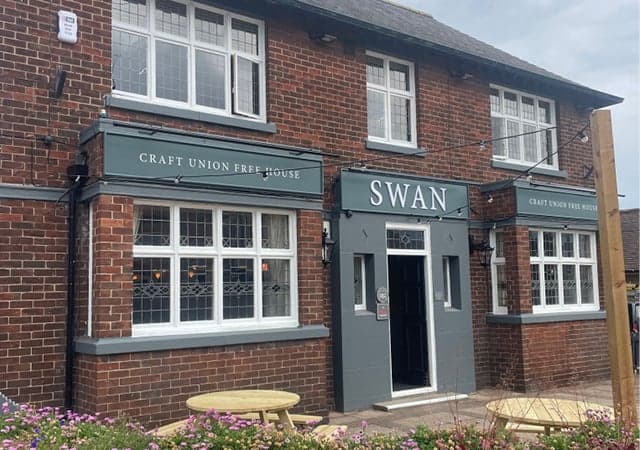 Outside of the Swan Pub