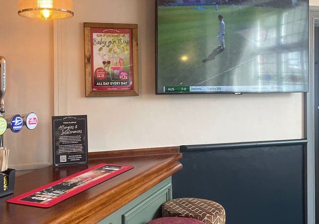 TV and Bar Area
