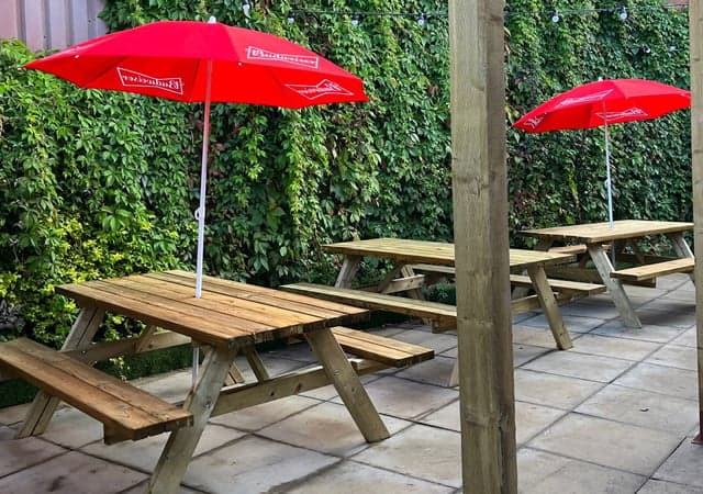 alternative angle of the outdoor area