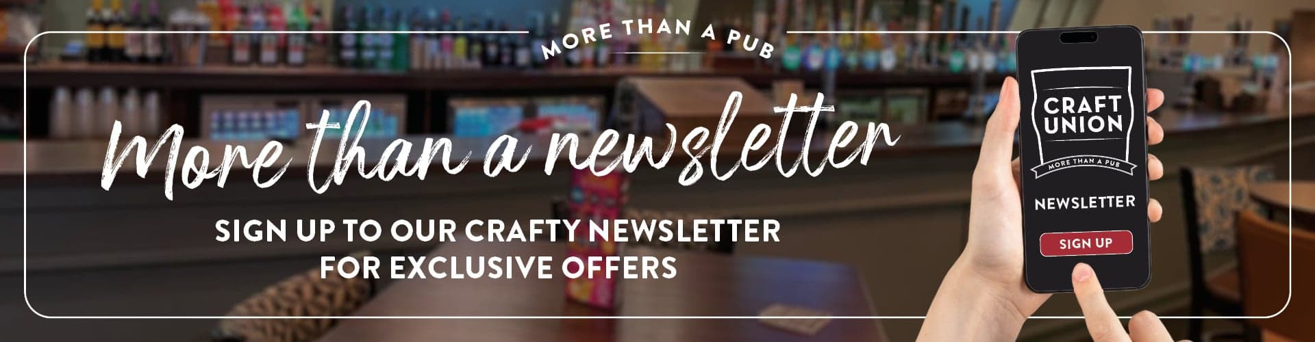 Sign Up to our Crafty Newsletter