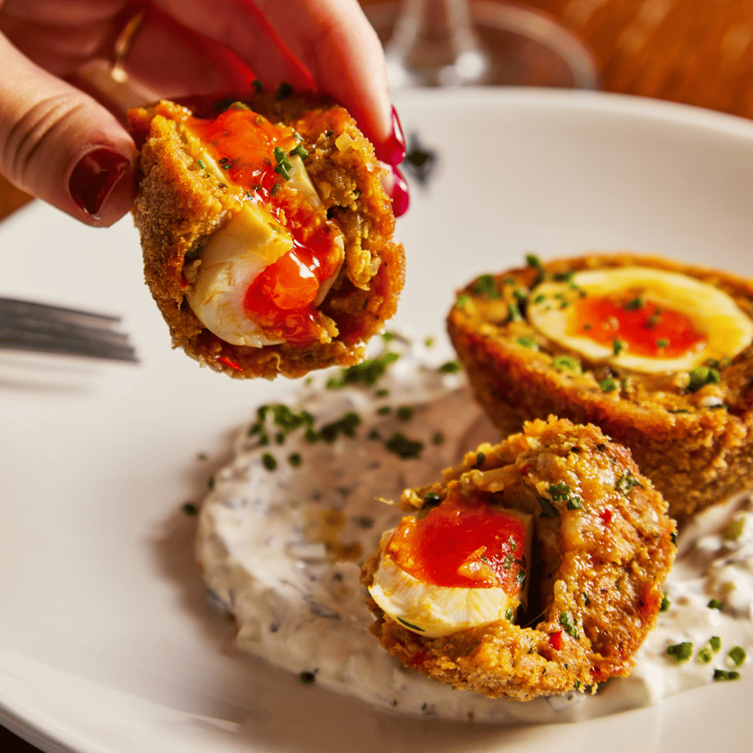 Masala & Pork Scotch Egg at The Chapter Collection