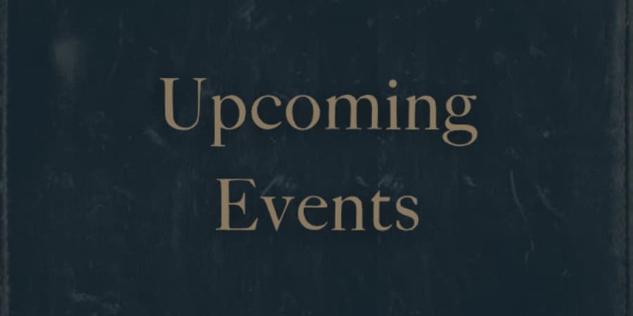 Upcoming events at The Chapter Collection