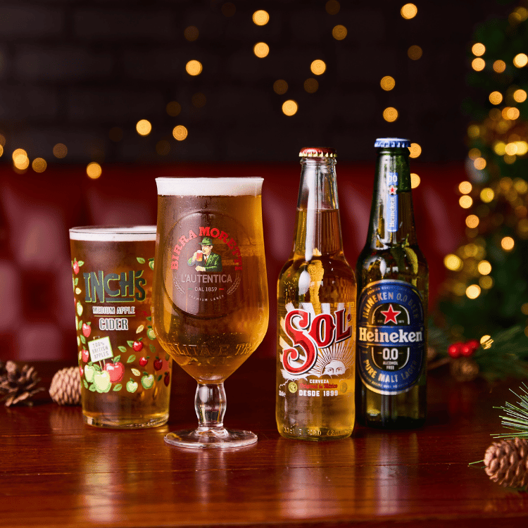 Selection of beer and cider