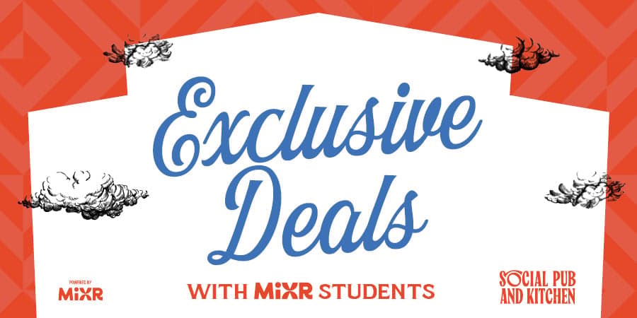 Student offers at Social Pub & Kitchen