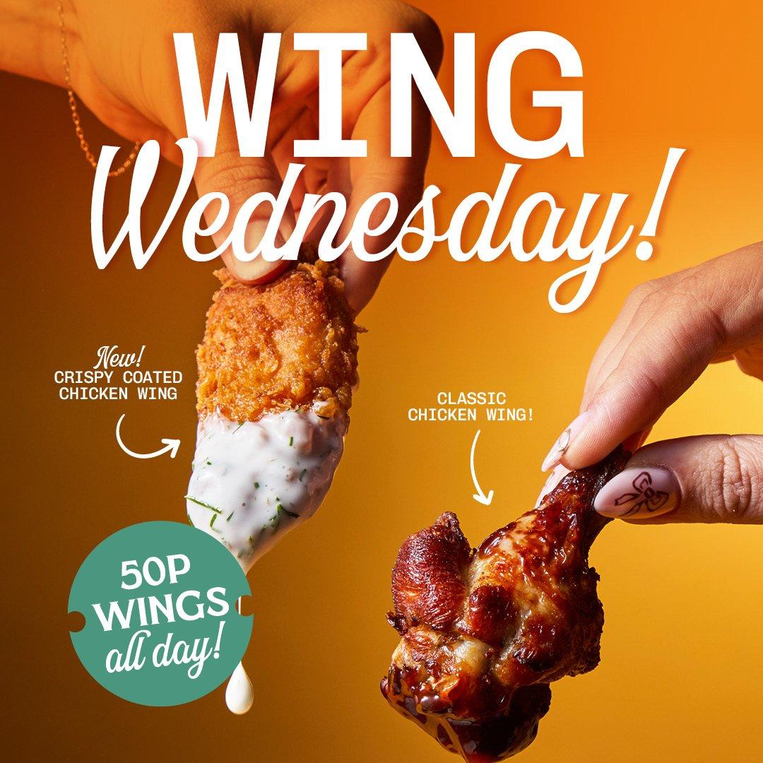 Wing Wednesday | 50p wings all day