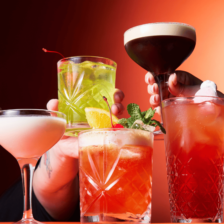 5 cocktails