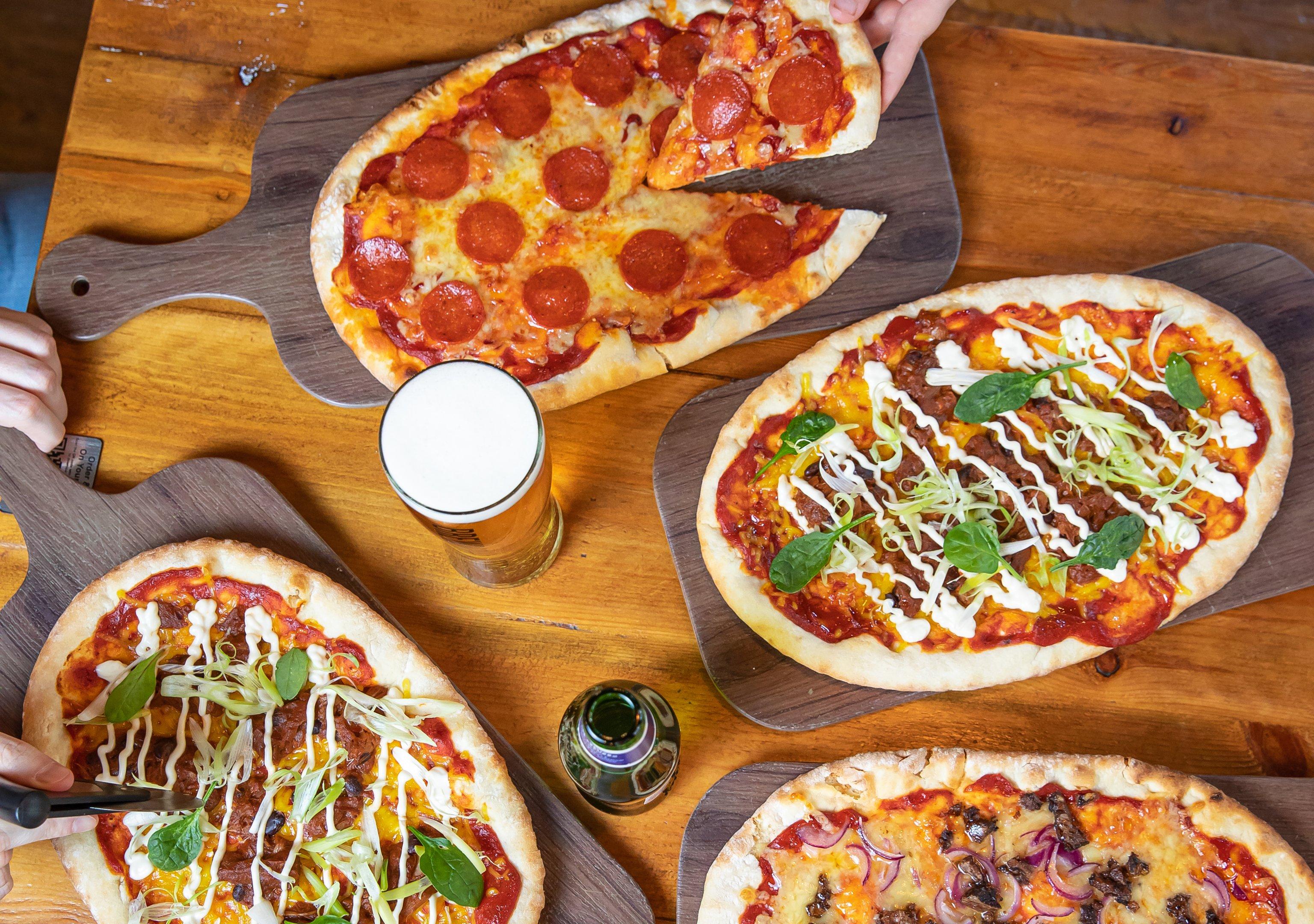 Enjoy pizza with your friends in your local area