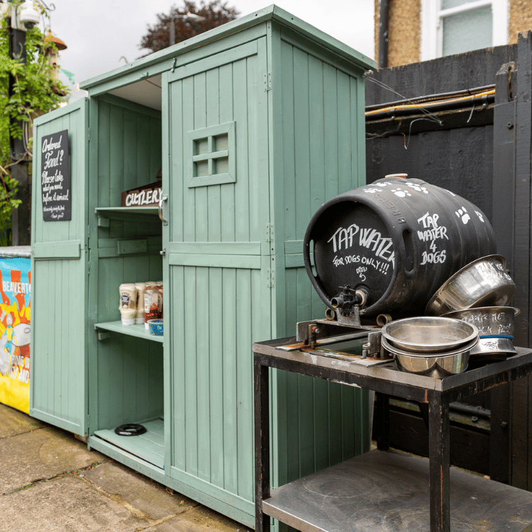 Outdoor Beer Garden in Social Pub & Kitchen