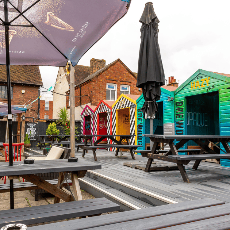 Outdoor Beer Garden in Social Pub & Kitchen