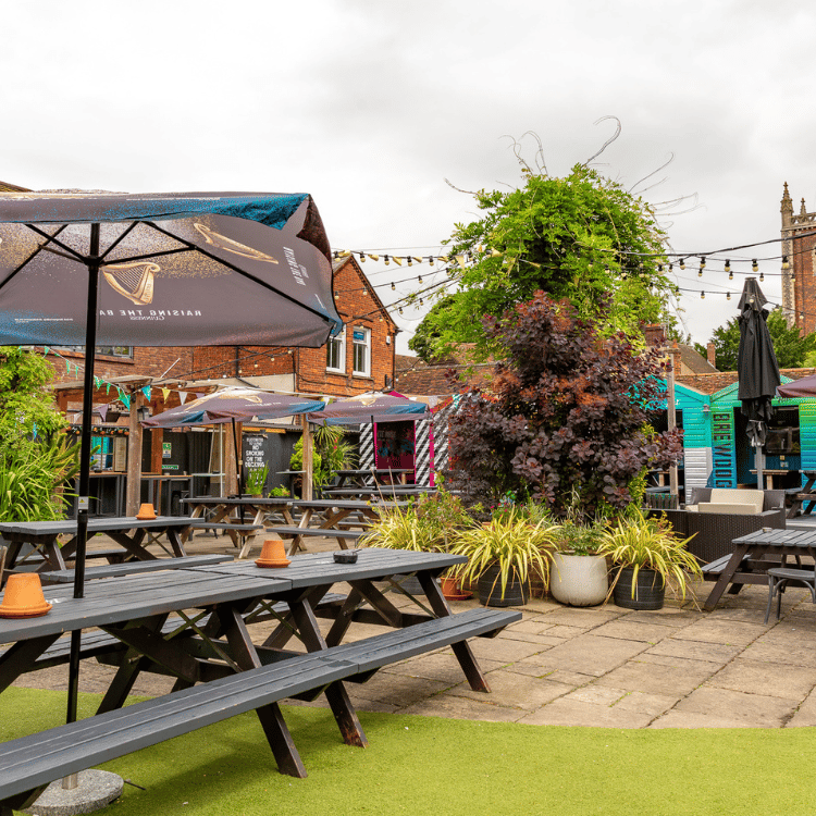 Outdoor Beer Garden in Social Pub & Kitchen