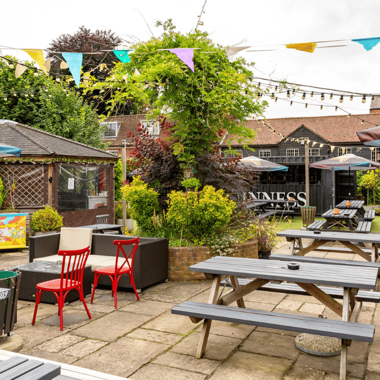 Outdoor Beer Garden in Social Pub & Kitchen