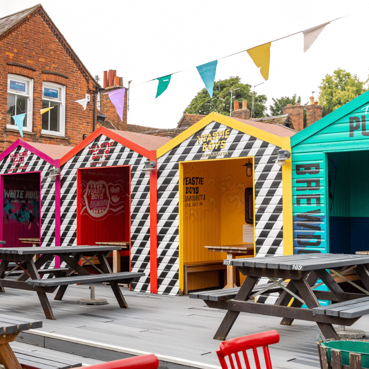 Outdoor Beer Garden in Social Pub & Kitchen