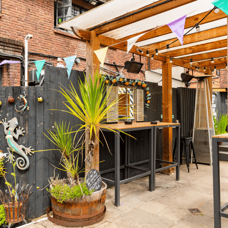 Outdoor Beer Garden in Social Pub & Kitchen