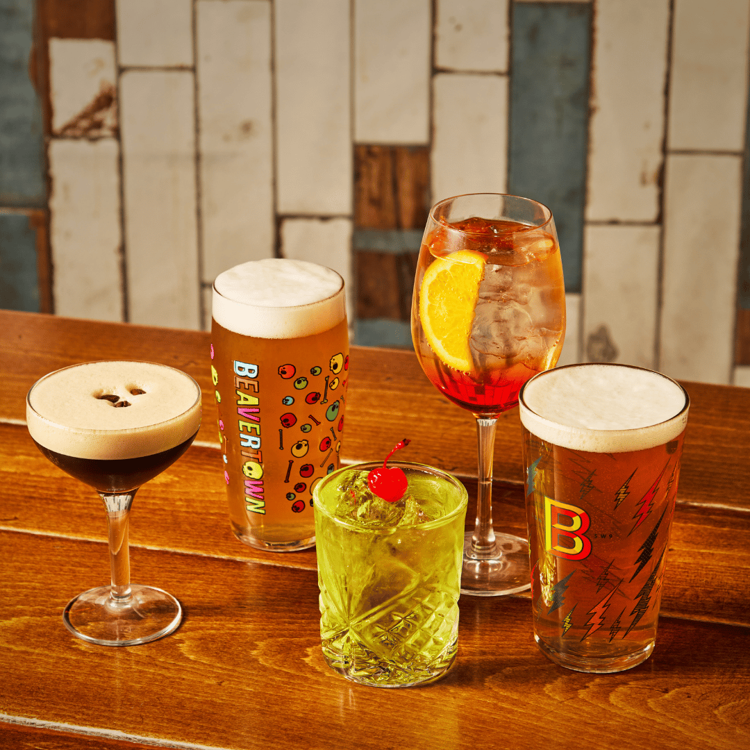 Variety of drink options at Social Pub & Kitchen