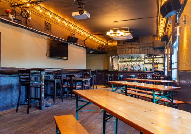 Function room tables at Social Pub & Kitchen