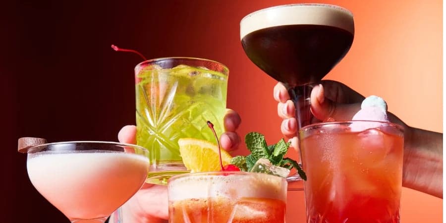 5 cocktails