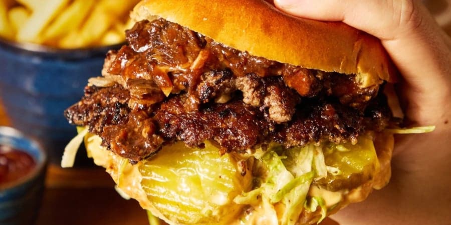 Beef Smash Burgers at Social Pub & Kitchen