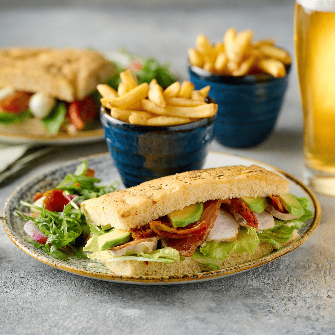 Chicken Bacon & Avocado Sandwich | Brunch at Heritage Pubs