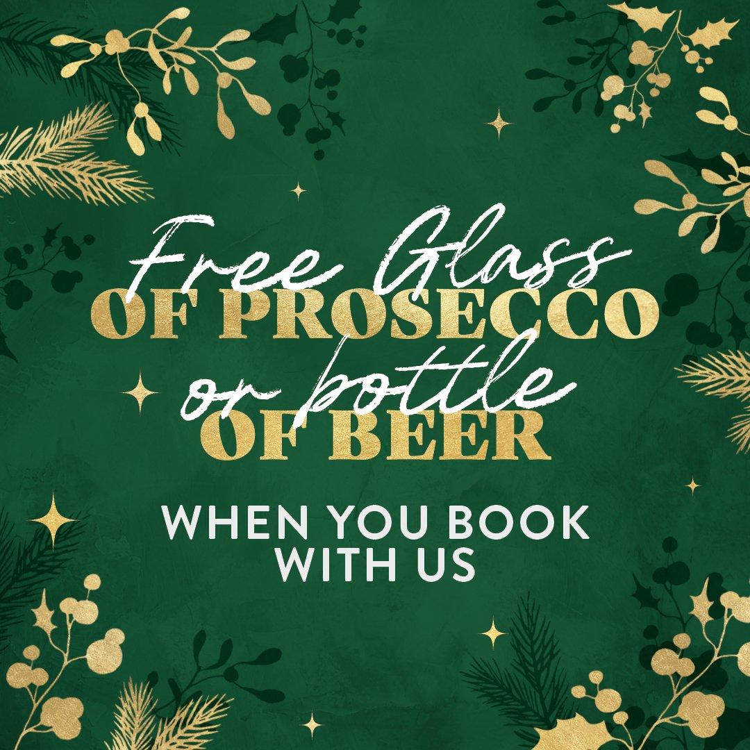 Free Drink for Early Christmas Bookings