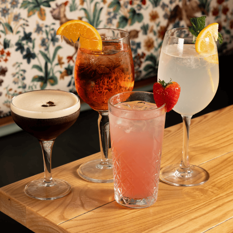 Refreshing Drinks Selection in Heritage Pubs Beer Garden