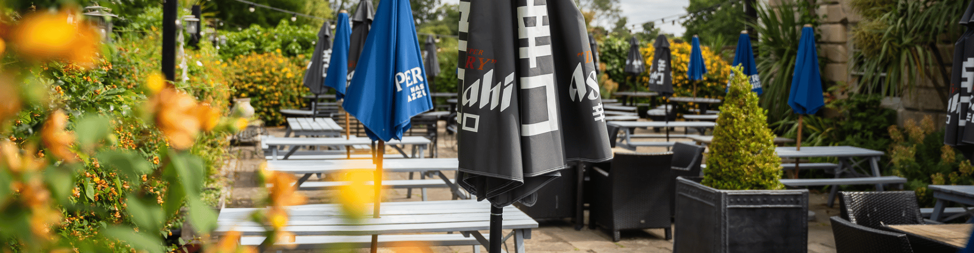 Beer garden at Danson Stables