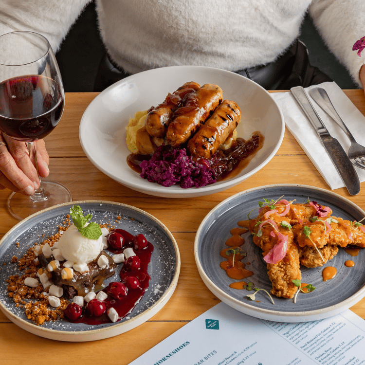 Set menu dishes