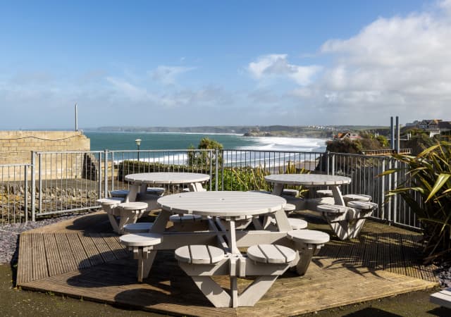 Beer Garden at Sailors Newquay