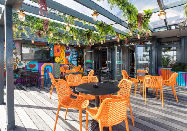 Beer Garden at Sailors Newquay